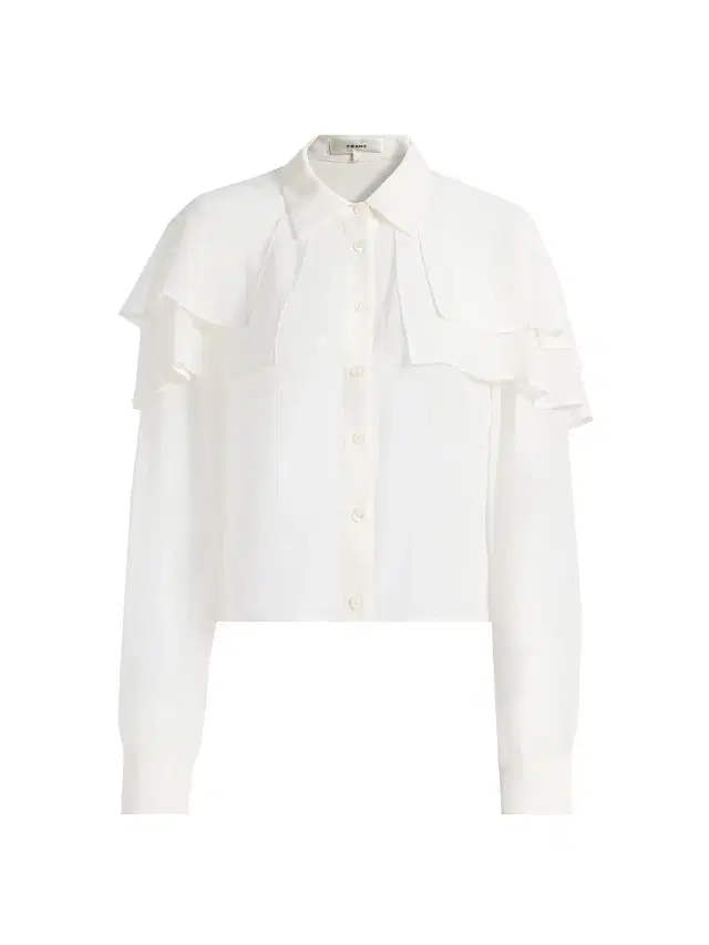 FRAME Women's Cape Silk Blouse - Cream