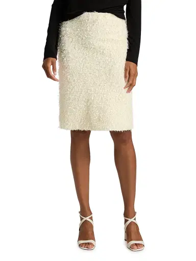 Vince Women's Feathery Fringe Above-the-Knee Skirt | Thumbnail 3