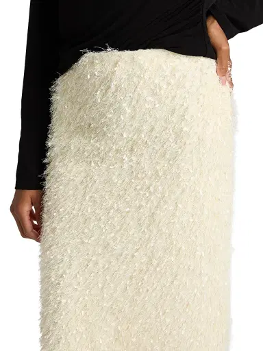 Vince Women's Feathery Fringe Above-the-Knee Skirt | Thumbnail 6