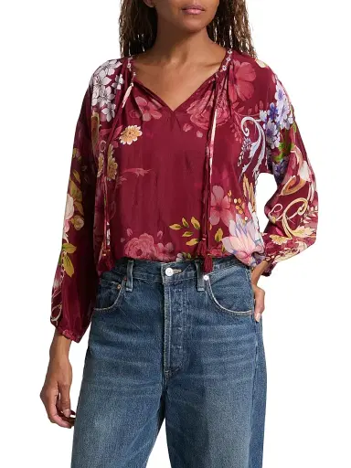 Johnny Was Women's Margot Rolanda Blouse - Rolanda | Thumbnail 3 Johnny Was Women's Margot Rolanda Blouse - Rolanda | Thumbnail 3