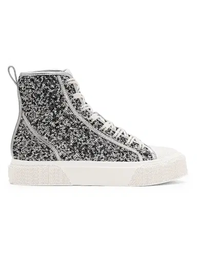 Marc Jacobs Women's The Sequin High-Top Sneakers - Silver | Thumbnail 1