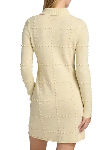 Guest In Residence Women's Popcorn Cashmere-Blend Polo Dress | Thumbnail 5 Guest In Residence Women's Popcorn Cashmere-Blend Polo Dress | Thumbnail 5