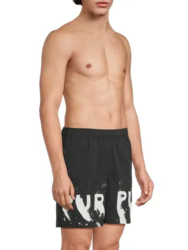 Purple Brand Men's All Round Shorts - Black | Thumbnail 4