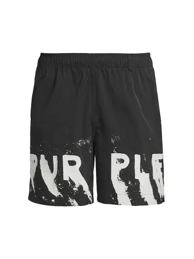 Purple Brand Men's All Round Shorts - Black | Thumbnail 1