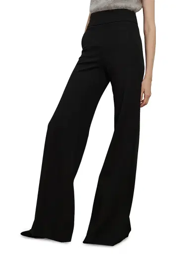 Veronica Beard Women's Kalinda Wide-Leg Pants - Black - Size 16 | Thumbnail 3