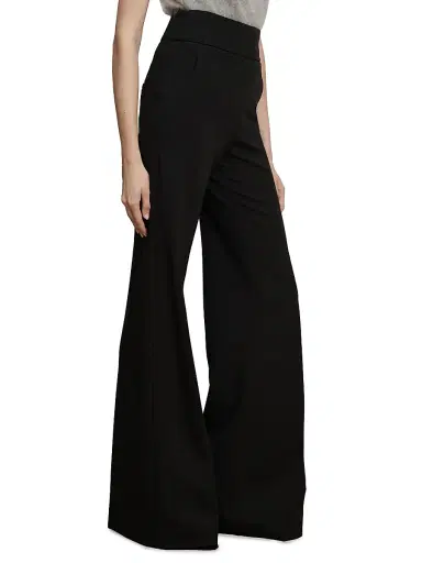 Veronica Beard Women's Kalinda Wide-Leg Pants - Black - Size 16 | Thumbnail 4