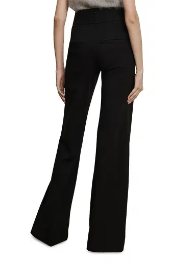 Veronica Beard Women's Kalinda Wide-Leg Pants - Black - Size 16 | Thumbnail 5