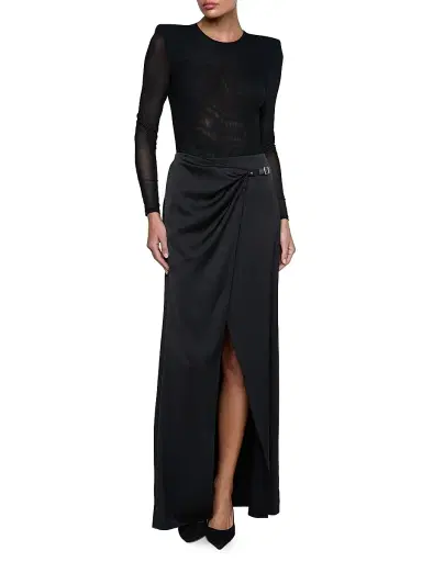 L'Agence Women's Trista Shoulder Pad Bodysuit - Black - Size XL | Thumbnail 2