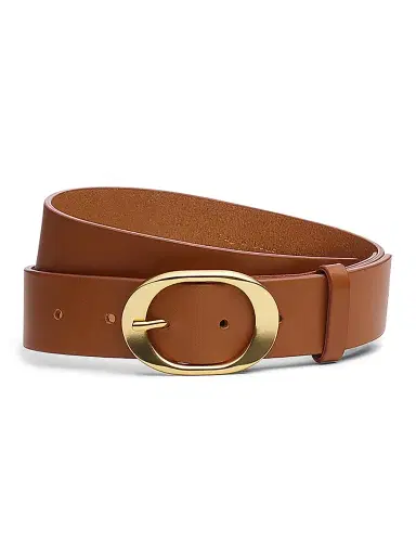 rag & bone Women's Vera Leather Belt - Cinnamon - Size Large | Thumbnail 1