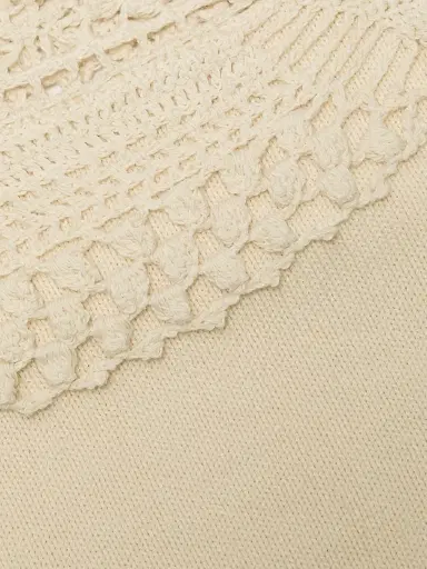 Ulla Johnson Women's Lucette Crochet-Yoke Sweater | Thumbnail 7