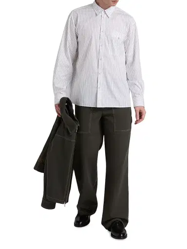 Helmut Lang Men's Relaxed-Fit Classic Shirt | Thumbnail 2
