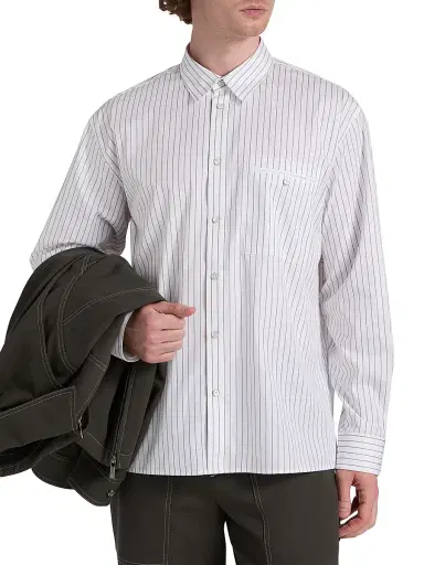 Helmut Lang Men's Relaxed-Fit Classic Shirt | Thumbnail 3