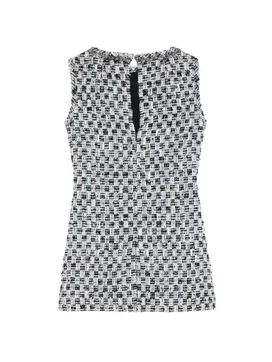 LIBEROWE Women's Moorgate Tweed Minidress - Silver - Size Small | Thumbnail 3