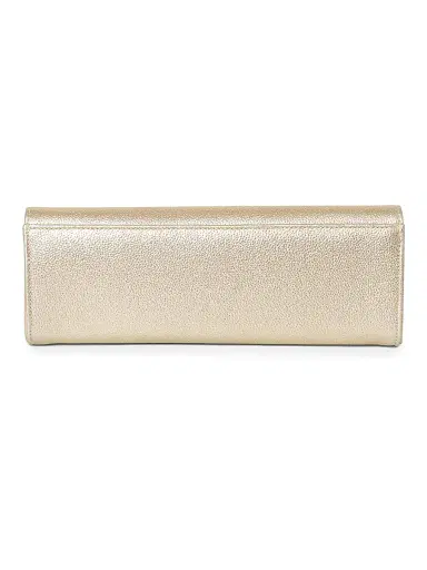 MICHELLE WILHITE Women's Mini Robbie Metallic Flap Clutch | Thumbnail 3