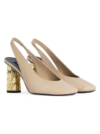 Givenchy Women's Tape Slingbacks in Leather - Beige - Size 11 | Thumbnail 2