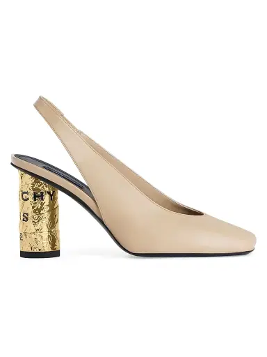Givenchy Women's Tape Slingbacks in Leather - Beige - Size 11 | Thumbnail 1