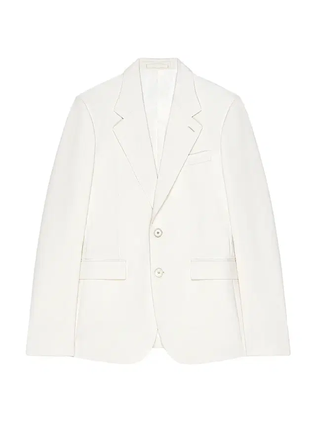 Men's Single-Breasted Fitted Jacket in Wool and Mohair -