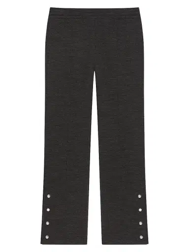 Givenchy Men's Joggers in Wool with Paris Gros Grain - Grey Brown - Size XL | Thumbnail 1