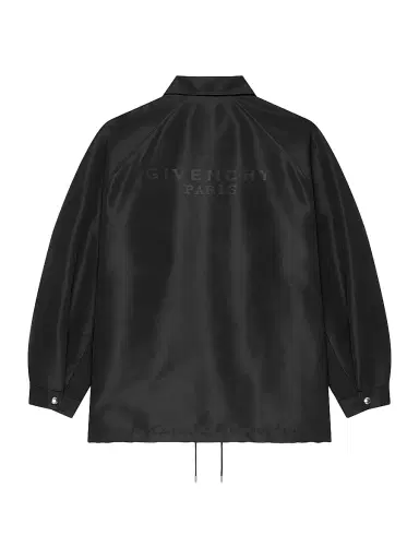 Givenchy Men's Couture Seam Polyfaille Jacket with Paris Patch - Black - Size XXL | Thumbnail 2