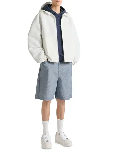 Givenchy Men's Windbreaker Jacket in Polyfaille Embroidered Paris - White - Size XXL | Thumbnail 2 Givenchy Men's Windbreaker Jacket in Polyfaille Embroidered Paris - White - Size XXL | Thumbnail 2