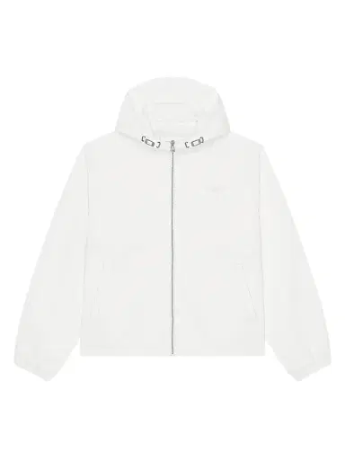 Givenchy Men's Windbreaker Jacket in Polyfaille Embroidered Paris - White - Size XXL | Thumbnail 1 Givenchy Men's Windbreaker Jacket in Polyfaille Embroidered Paris - White - Size XXL | Thumbnail 1