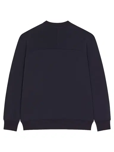 Givenchy Men's Sweatshirt in Fleece with Paris Gros Grain - Dark Navy - Size XXL | Thumbnail 2 Givenchy Men's Sweatshirt in Fleece with Paris Gros Grain - Dark Navy - Size XXL | Thumbnail 2