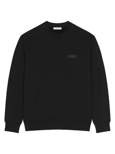 Givenchy Men's Sweatshirt in Fleece with Paris Gros Grain - Dark Navy - Size XXL | Thumbnail 1 Givenchy Men's Sweatshirt in Fleece with Paris Gros Grain - Dark Navy - Size XXL | Thumbnail 1