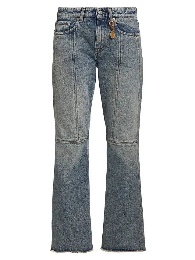 Women's Mid Blue Kick Flare Jeans - Mid Blue