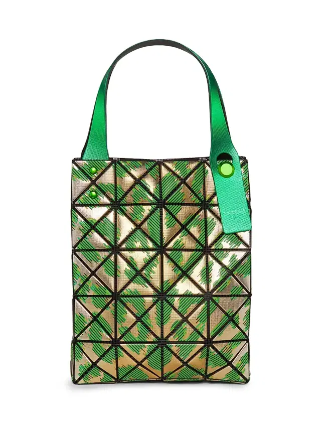 BAO BAO ISSEY MIYAKE Women's Mini Chimera Geometric-Paneled Tote Bag - Green