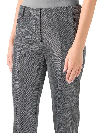 Akris punto Women's Fabia Metallic Birdseye Pants | Thumbnail 5 Akris punto Women's Fabia Metallic Birdseye Pants | Thumbnail 5