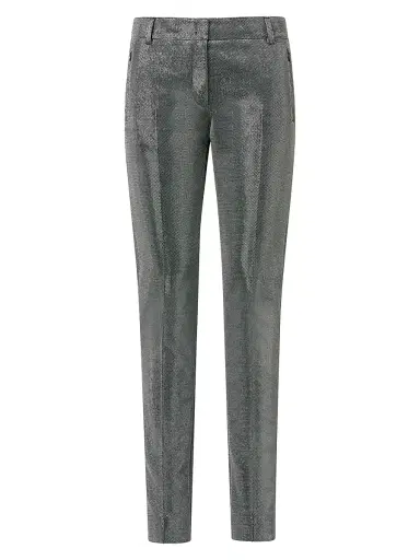Akris punto Women's Fabia Metallic Birdseye Pants | Thumbnail 1 Akris punto Women's Fabia Metallic Birdseye Pants | Thumbnail 1