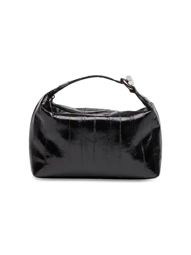 Liffner Women's Micro Patent Leather Pillow Pouch - Black | Thumbnail 1 Liffner Women's Micro Patent Leather Pillow Pouch - Black | Thumbnail 1