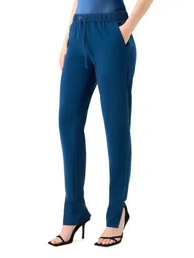 Akris punto Women's Mike Laser-Cut Crêpe Drawstring Pants | Thumbnail 3 Akris punto Women's Mike Laser-Cut Crêpe Drawstring Pants | Thumbnail 3