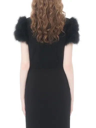 Valentino Garavani Women's Wool Knit Cardigan with Feathers - Black - Size XS | Thumbnail 4