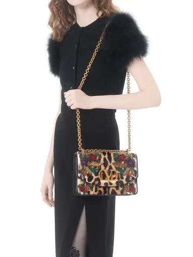 Valentino Garavani Women's Wool Knit Cardigan with Feathers - Black - Size XS | Thumbnail 5