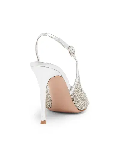 Gianvito Rossi Women's Itaca 95MM Silk & Leather Stiletto Pumps | Thumbnail 3 Gianvito Rossi Women's Itaca 95MM Silk & Leather Stiletto Pumps | Thumbnail 3