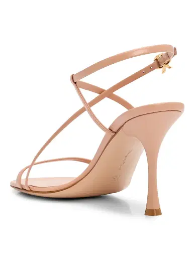 Gianvito Rossi Women's Glove 85MM Leather Slingback Sandals - Peach - Size 11.5 | Thumbnail 3
