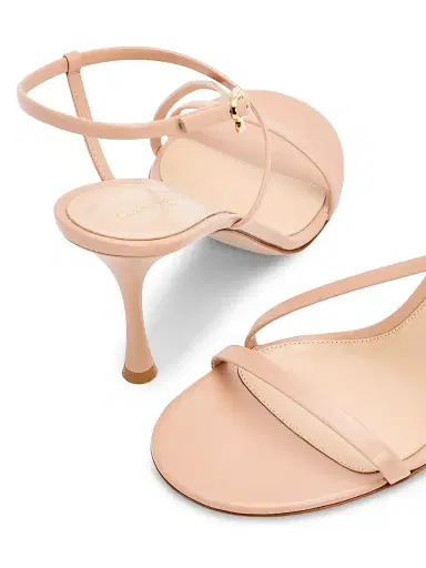 Gianvito Rossi Women's Glove 85MM Leather Slingback Sandals - Peach - Size 11.5 | Thumbnail 5
