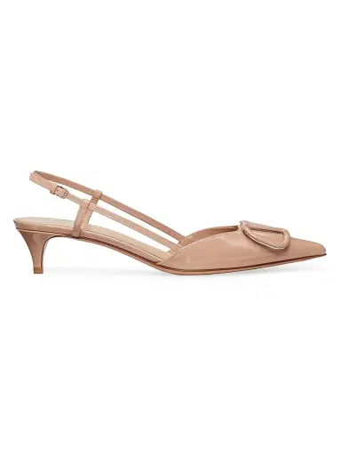 Valentino Garavani Women's VLogo Signature 40MM Patent Leather Slingback Pumps | Thumbnail 1