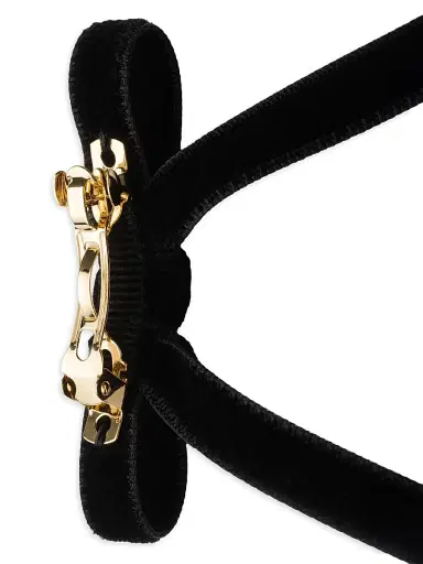 Prada Women's Velvet Hair Clips - Black | Thumbnail 3 Prada Women's Velvet Hair Clips - Black | Thumbnail 3