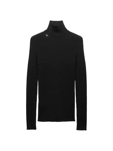 Prada Women's Wool Turtleneck Sweater - Black | Thumbnail 1