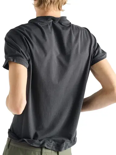 Prada Men's Shapeable Cotton T-Shirt - Grey | Thumbnail 4 Prada Men's Shapeable Cotton T-Shirt - Grey | Thumbnail 4