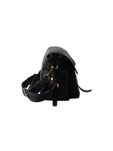 Prada Women's Explore Large Nappa Leather Shoulder Bag with Flap - Black | Thumbnail 6 Prada Women's Explore Large Nappa Leather Shoulder Bag with Flap - Black | Thumbnail 6