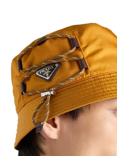 Prada Men's Re-Nylon Bucket Hat - Orange | Thumbnail 2