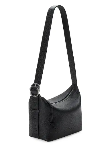 Loewe Men's Loop Hobo Leather Shoulder Bag - Black | Thumbnail 2