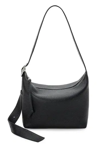 Loewe Men's Loop Hobo Leather Shoulder Bag - Black | Thumbnail 1