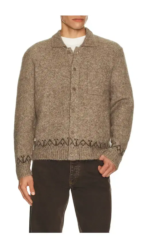 Novel Collared Cardigan