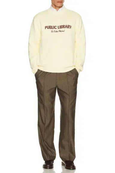 Percival Public Library Knitted Crew Jumper | Thumbnail 5