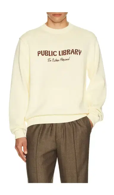Percival Public Library Knitted Crew Jumper | Thumbnail 1