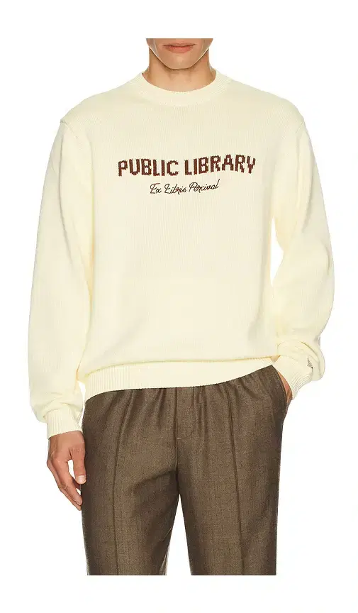 Percival Public Library Knitted Crew Jumper